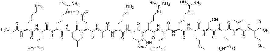 β-Amyloid/A4 Protein Precusor (319-335) 结构式