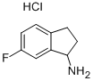 6-氟-2,3-二氢-1H-茚-1-胺盐酸盐 结构式