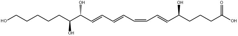 20-hydroxylipoxin B4 结构式
