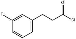 Benzenepropanoyl chloride, 3-fluoro- 结构式