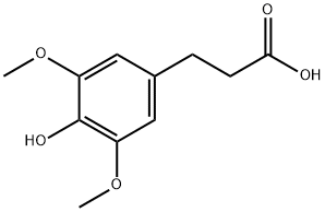 3,5二甲氧基-4-羟基苯丙酸 结构式