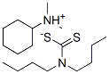 cyclohexyldimethylammonium dibutyldithiocarbamate 结构式