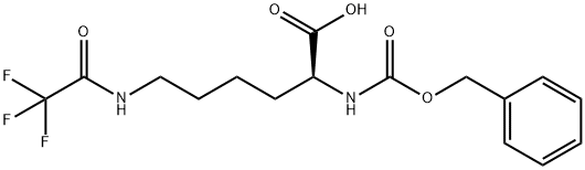 N-(苄氧羰基)-N6-(三氟乙酰基)-L-赖氨酸 结构式