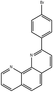 2-(4-溴苯基)-1,10-菲罗啉 结构式