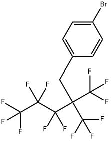 1-BROMO-4-(1H,1H-PERFLUORO-2,2-DIMETHYLPENTYL)BENZENE 结构式
