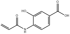 Benzoic acid, 3-hydroxy-4-[(1-oxo-2-propenyl)amino]- (9CI) 结构式