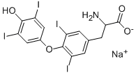 DL-甲状腺氨酸纳盐 结构式