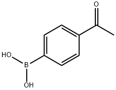 4-乙酰基苯硼酸 结构式
