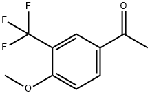 4-甲氧基-3-三氟甲基苯乙酮 结构式