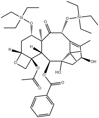 7,10-Bis[O-(triethylsilyl)]-10-deacetyl Baccatin III 结构式