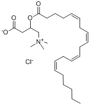 二十烷酰基-L-肉碱盐酸盐 结构式