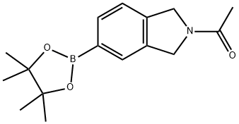 1-(5-(4,4,5,5-tetramethyl-1,3,2-dioxaborolan-2-yl)isoindolin-2-yl)ethanone 结构式