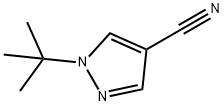 1 -叔丁基-1H -吡唑- 4 -腈 结构式