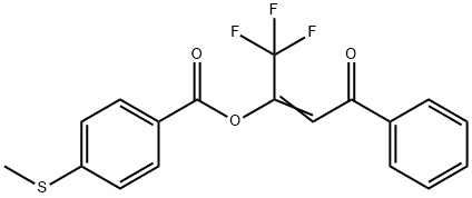 1-benzoyl-2-(4-methylthio)benzoyloxyethene 结构式