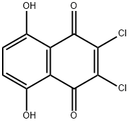 2,3-二氯-5,8-二羟基-1,4-萘醌 结构式