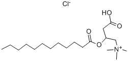 (±)-邻-月桂酰肉桂碱氯化物 结构式
