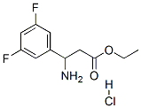 3-氨基-3-(3,5-二氟苯基)丙酸乙酯盐酸盐 结构式