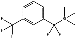 m-(Trimethylsilyldifluoromethyl)-trifluoromethylbenzene 结构式