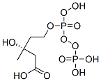(3R)-3-hydroxy-5-(hydroxy(phosphonooxy)phosphoryloxy)-3-methylpentanoic acid 结构式