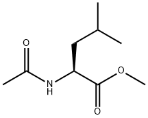 N-乙酰-L-亮氨酸甲酯 结构式