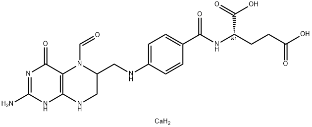 亚叶酸钙 结构式