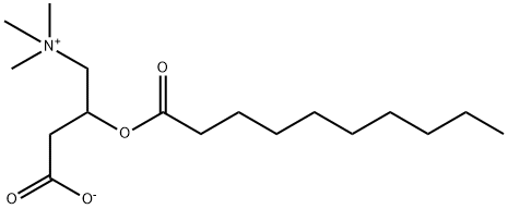 癸酰基-DL-肉碱 结构式