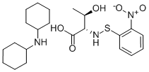 N-O-NITROPHENYLSULFENYL-L-THREONINE DI(CYCLOHEXYL)AMMONIUM SALT 结构式