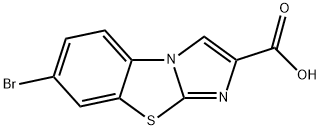 7-BROMOIMIDAZO[2,1-B]BENZOTHIAZOLE-2-CARBOXYLIC ACID 结构式
