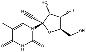 1-(1'-cyanoribofuranosyl)thymine 结构式