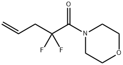 Morpholine, 4-(2,2-difluoro-1-oxo-4-pentenyl)- (9CI) 结构式