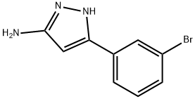 3-(3-溴苯基)-5-氨基吡唑 结构式