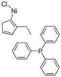 氯(乙烯环戊二烯)(三苯基膦镍) 结构式