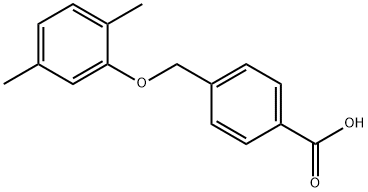 4-(2,5-dimethylphenoxymethyl)benzoic acid 结构式