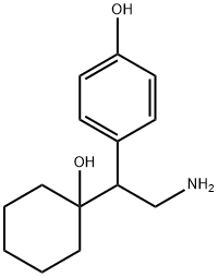 1-2-氨基-1-(4-羟苯基)乙基环己醇 结构式