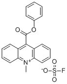 10-甲基-9-(苯氧羰基)丫啶鎓氟硫酸盐 结构式