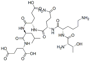 threonyl-lysyl-glutaminyl-glutamyl-leucyl-glutamic acid 结构式