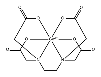 钠(乙二胺四乙酸)钴酸盐(II) 结构式
