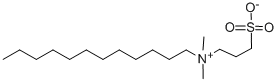 3-(N,N-二甲基十二烷基铵)丙烷磺酸盐 结构式