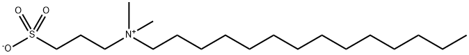 3-磺丙基十四烷基二甲基铵 结构式