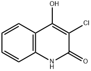3-氯-4-羟基喹啉酮 结构式