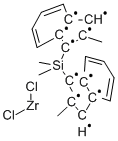 RAC-二甲基硅基双(2-甲基茚基)二氯化锆 结构式