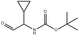 (1-环丙基-2-氧乙基)氨基甲酸叔丁酯 结构式