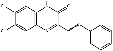 6,7-二氯-3-苯乙烯基-喹喔啉-2-醇 结构式