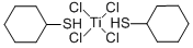 四氯双(环己基巯基)钛 结构式