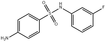 4-氨基-N-(3-氟苯基)苯-1-磺酰胺 结构式