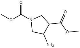 1,3-Pyrrolidinedicarboxylicacid,4-amino-,dimethylester(9CI) 结构式