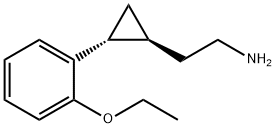 Cyclopropaneethanamine, 2-(2-ethoxyphenyl)-, trans- (9CI) 结构式
