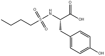 L-N-丁基磺酰-P-羟基苯丙胺 结构式