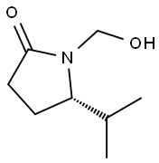 2-Pyrrolidinone,1-(hydroxymethyl)-5-(1-methylethyl)-,(S)-(9CI) 结构式