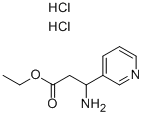 3-氨基-3-(3-吡啶基)丙酸乙酯双盐酸盐 结构式